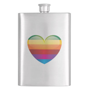 Petaca Corazón arcoiris