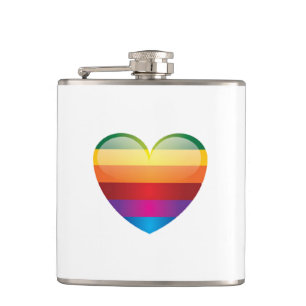 Petaca Corazón arcoiris