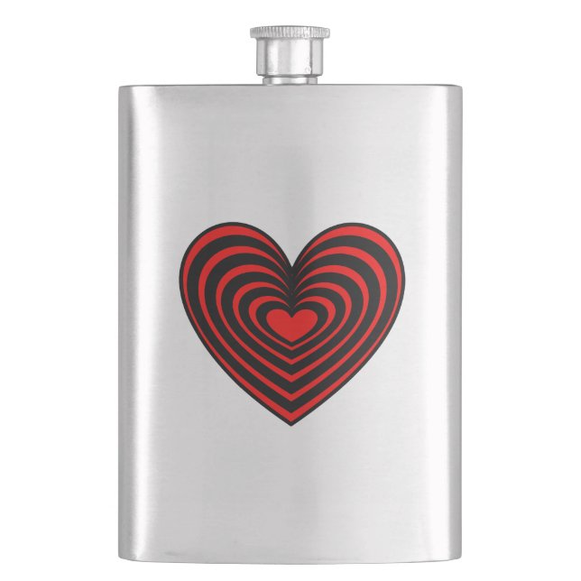Petaca Corazón de lino (Anverso)