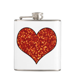 Petaca Corazón en llamas