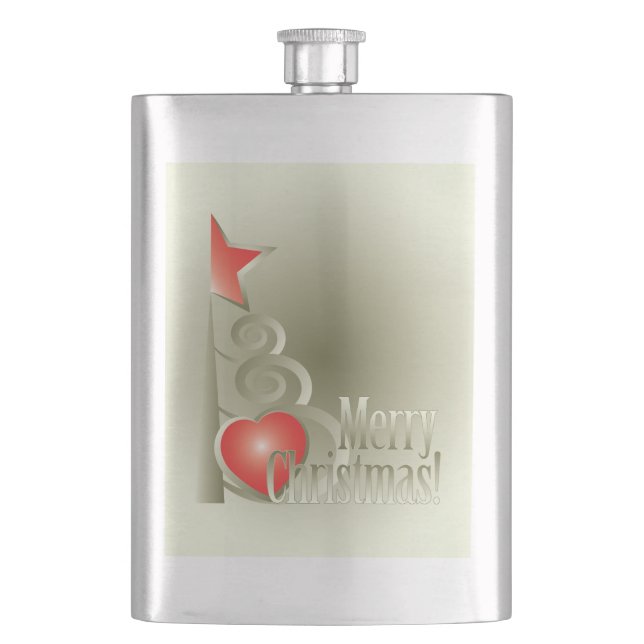 Petaca Corazón para Navidades (Anverso)