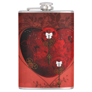 Petaca Corazón Steampunk