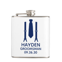 Petaca Corbata Azul del Padrino