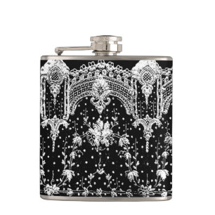 PETACA CORDÓN BLANCO IMPRESIONANTE EN EL FRASCO NEGRO DEL