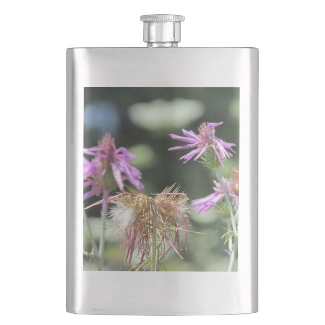 Petaca Corfu Lilac Wildflowers Classic Hip Flask (Anverso)