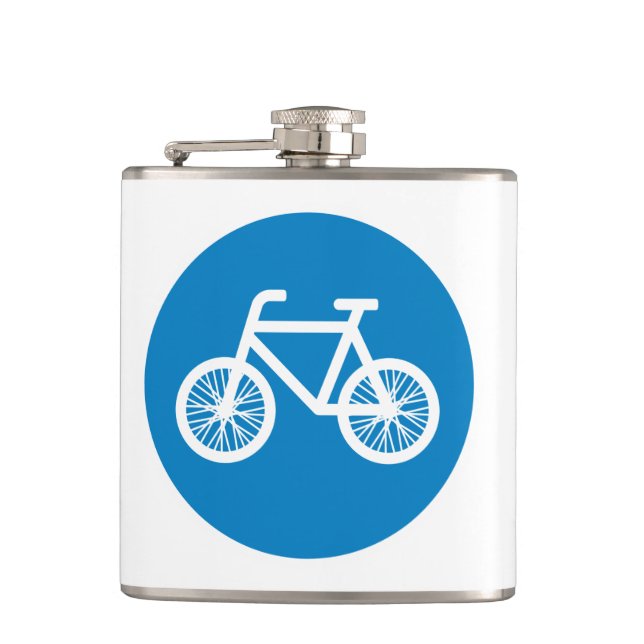 Petaca Corre en bicicleta (Anverso)