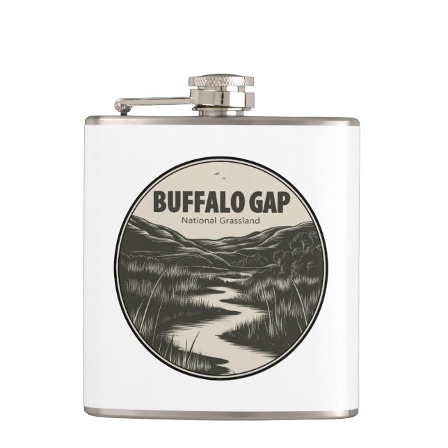 Petaca Corriente nacional de pastizales de Buffalo Gap (Anverso)