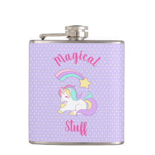 Petaca Cosas Mágicas. Estrella fugaz de Unicornio y tirot