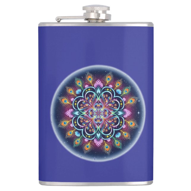 Petaca Cosmic Mandala Vinyl Flask (Anverso)