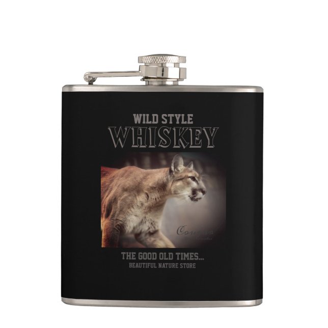 Petaca Cougar：Flask (Anverso)