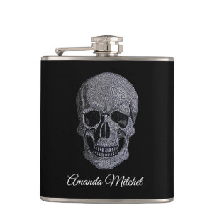 Petaca Cráneo diamante de imitación