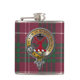 Petaca Crawford Tartan & Badge