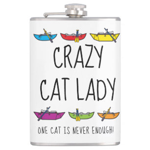 Petaca Crazy Cat Lady Funny Rafter