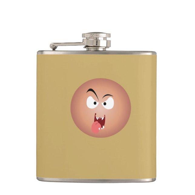 Petaca Crazy Face Vinyl Wrapl Flask (Anverso)