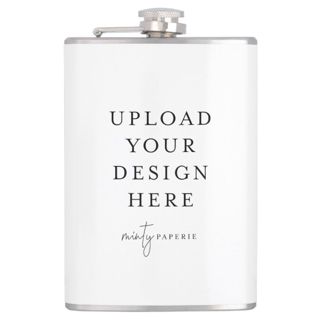 Petaca Crea tu propio Vinyl Envuelto 8 oz. Metal (Anverso)