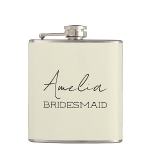Petaca Cream Personalizada Bridesmaid
