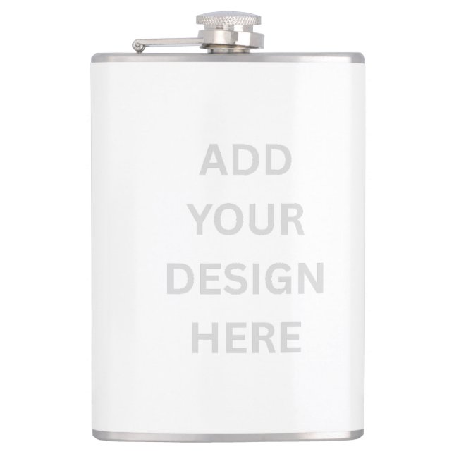 Petaca Crear su propio diseño 8 oz Vinyl Wrapl Flask (Anverso)