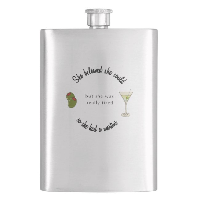 Petaca Creía que podía, así que tenía un Martini (Anverso)