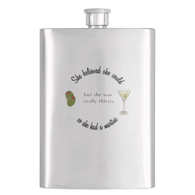 Petaca Creía que podía, así que tenía un Martini (Anverso)