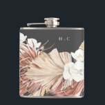 Petaca Crema de carbón vegetal Pampas Boda de jungla flor<br><div class="desc">Crema de carbón vegetal Pampas Boda de la Selva Floral de Grass. abisabiboda #natureboda</div>