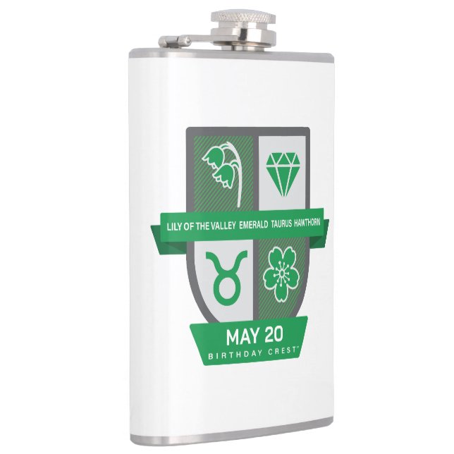 Petaca Crest de Cumpleaños de Tauro™ para 1-20 de mayo (Derecha)