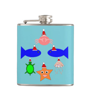 Petaca Criaturas marinas de los navidades