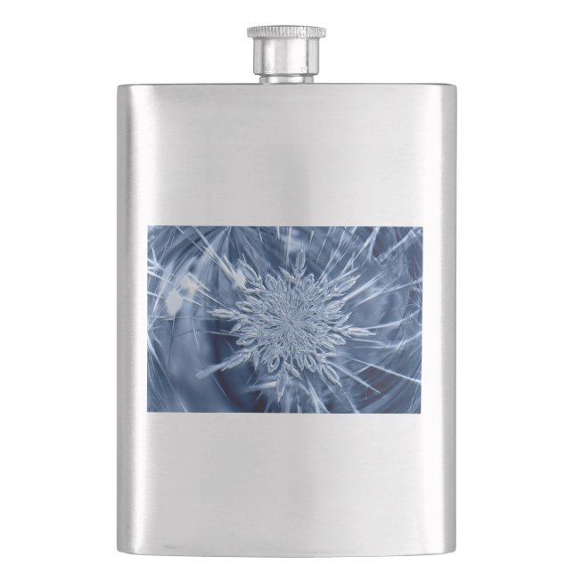 Petaca Cristal de hielo de copo de nieve (Anverso)