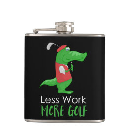 Petaca Crocodile Golfer Funny