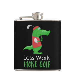 Petaca Crocodile Golfer Funny