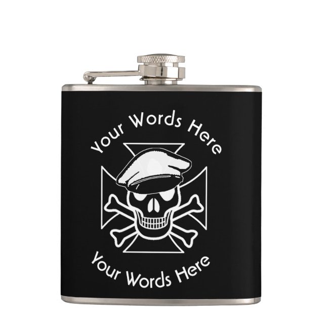 Petaca Cruce de la Patata y Skull & Crossbone (Anverso)