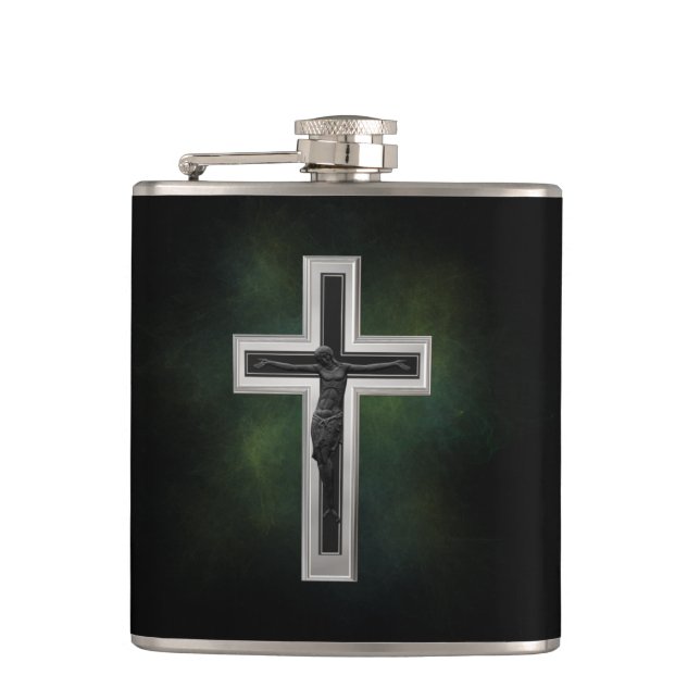 Petaca Crucifijo (Anverso)