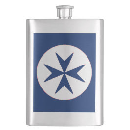 Petaca cruz de octógono de estilo BLUE CORSAIR