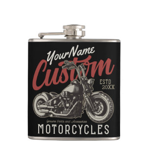 Petaca Cruzador de Motocicleta Rebelde Personalizado Gara