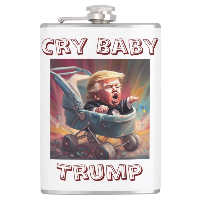 Petaca Cry Baby Trump Flask (Anverso)