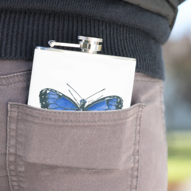 Petaca Cuadros de acuarela de morfo azul (In Situ)