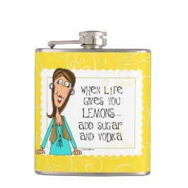 Petaca cuando la vida le da el frasco de los limones