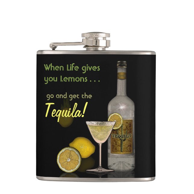 Petaca Cuando la vida le da los limones… (Anverso)