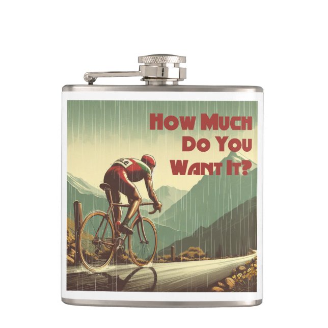 Petaca ¿Cuánto Quieres Que En Ciclismo? (Anverso)