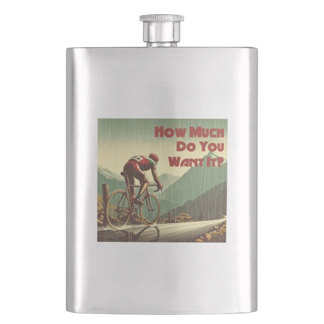 Petaca ¿Cuánto Quieres Que En Ciclismo? (Anverso)