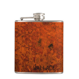 Petaca Cubierta de libro encuadernado de cuero medieval