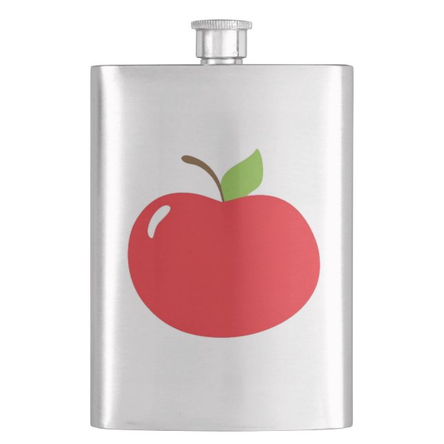 Petaca Cuidada manzana de tu Personalizado divertido visu (Anverso)