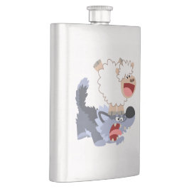 Petaca Cuidada y juguetona oveja Personalizado y máscara 