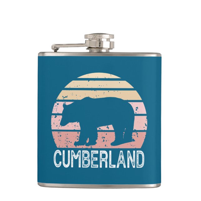Petaca Cumberland Maryland Retro Bear (Anverso)