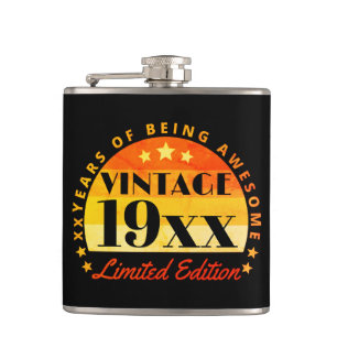 Petaca Cumpleaños edición limitada personalizada vintage