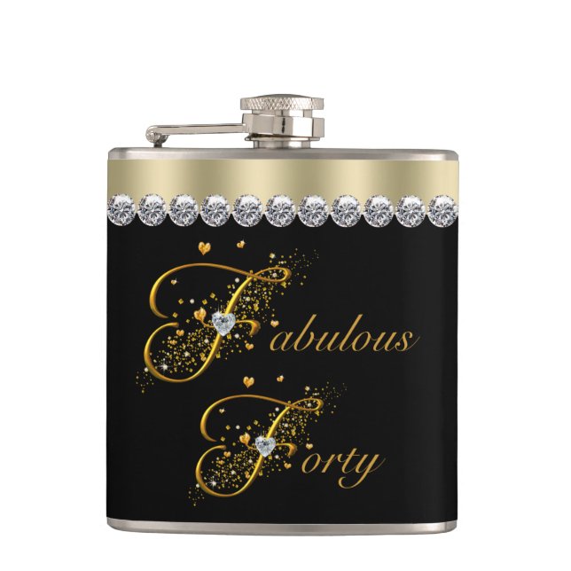 Petaca Cumpleaños Fabuloso Cuarenta (Anverso)