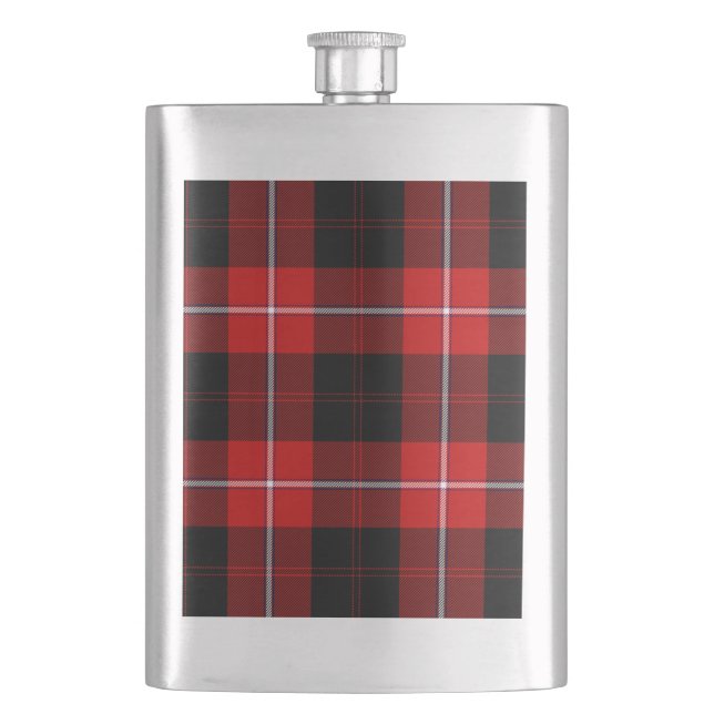 Petaca Cunningham Tartan Red Black Plaid (Anverso)
