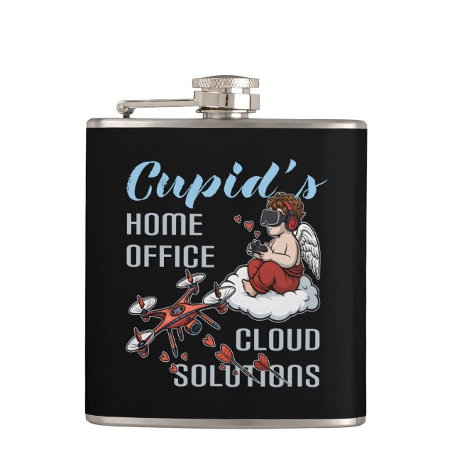 Petaca Cupid’s Home Office, Drone Valentine’s Day (Anverso)