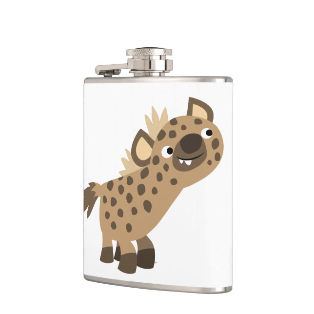 Petaca Curioso Personalizado cutáneo Hiena Hip Flask (Izquierda)