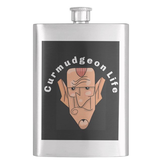 Petaca Curmudgeon Life (Anverso)