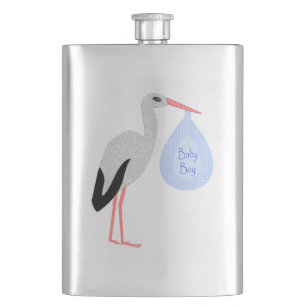 Petaca Cute Blue Baby Boy Stork